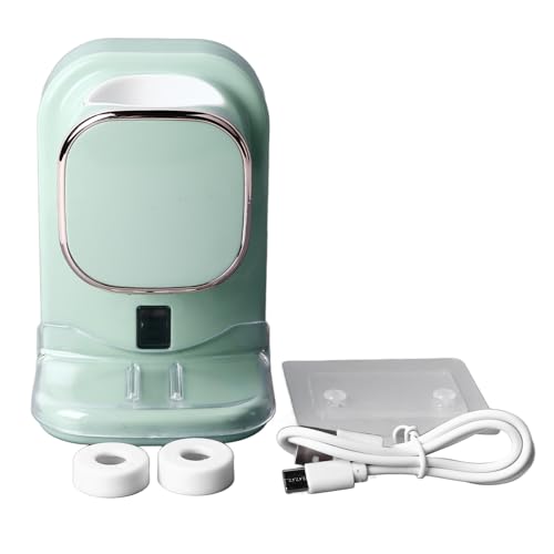 Image of Toothpaste Dispenser, USB Powered Wall Mount Adjustable Automatic Toothpaste Dispenser Electric Toothpaste Dispenser with Responsive Sensor for Bathroom (Green), OPPWONGnr40vgit61-13