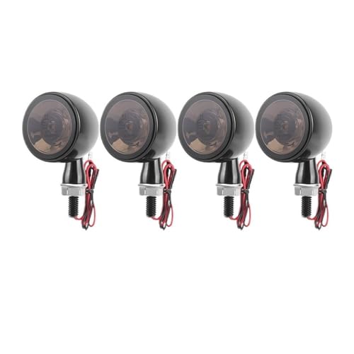 Clignotant DRL indicateur arrière et feu stop moto bullet 8mm orange pour signalisation moto