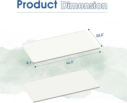 Image of Greesum 2 Shelves of Outdoor Horizontal 26FT Storage Shed, for Waterproof and UV Protection 150 Gallon Deck Box (Without Shed), White
