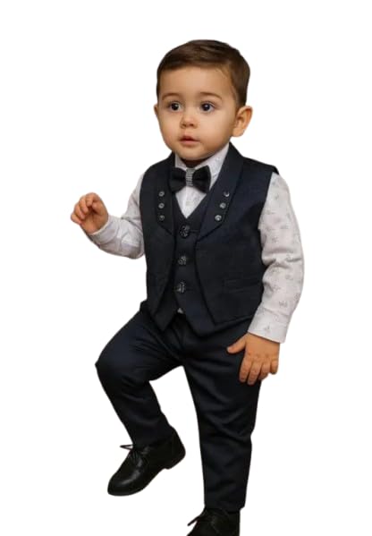 Chinnie Kids Wear Boys Festive & Party, Formal, Wedding Shirt, Waistcoat and Pant Set - Review, Price and Buying Guide