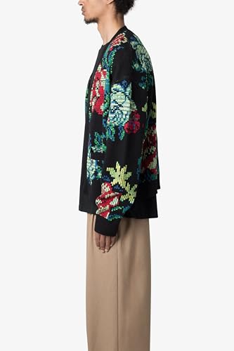 mnml Men's Floral Knit Cardigan2