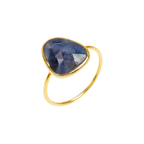Bague en argent 925 et saphir bleu RCR318 pour élégance quotidienne