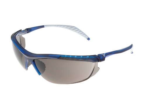 Encon Wraparound Veratti 307 Safety Glasses, Gray Lens, Translucent Blue Frame (Pack of 1)