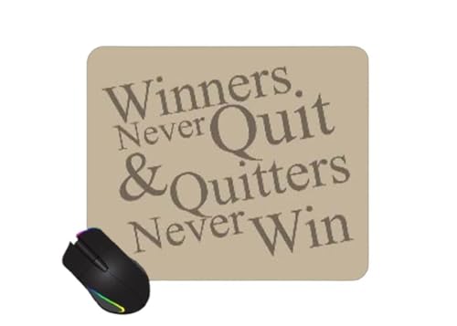 Image of OUTFITQUE Cute Mouse Pad - Printed Mousepad with Anti-Slip Rubber Base & Smooth Mouse Control for Laptop, Gaming, Notepad, Desktops (Winner Theme)