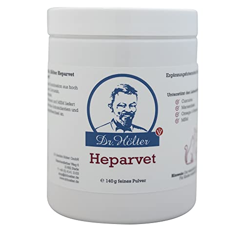 Dr. Hölter Heparvet Leberschutz Hunde Ergänzungsfutter zur Unterstützung der Leber bei Leberproblemen (140g Pulver)