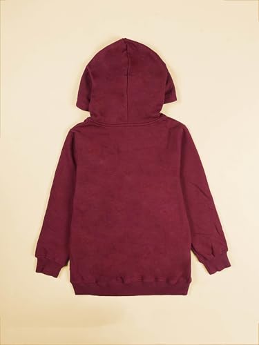 Image of KiddoPanti Boys Solid Cotton Full Sleeve Zip-Up Front Open Hooded Sweatshirt