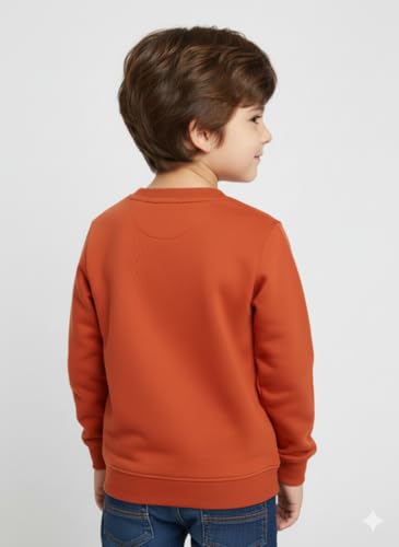 Image of Mack Jonney Boys Printed Fleece Sweatshirt - Warm Winter Pullover for Kids -M5367