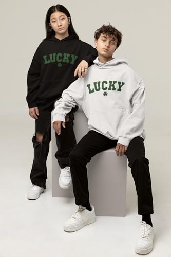 ALLNTRENDS Lucky Green Shamrock Hoodie Irish Pullover Sweatshirt2