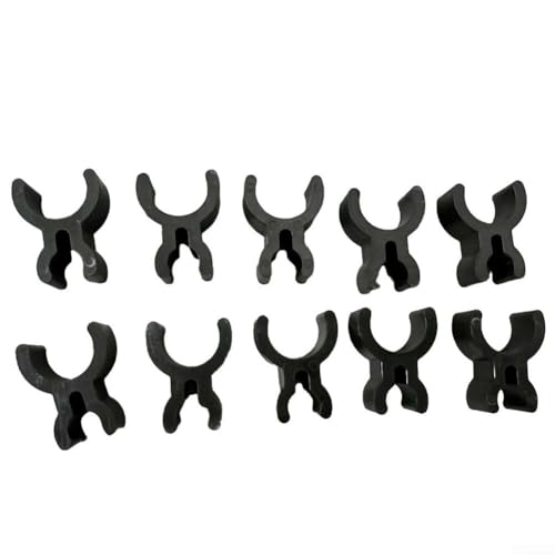 Eawfgtuw Clips para lápices de trompeta, paquete de 10 unidades, accesorio de plástico negro para que los músicos aseguren el lápiz durante la notación musical, se adapta al tubo interior,