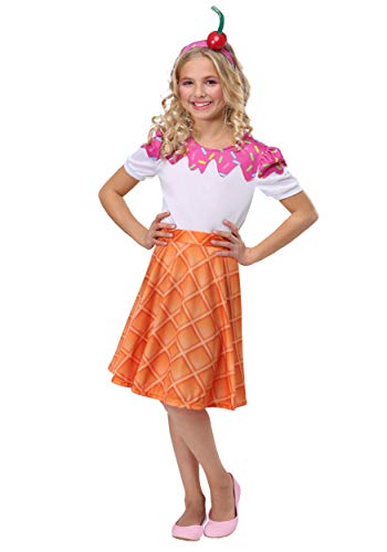 Fun Costumes Ice Cream Cone for Girls Medium