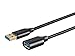 Monoprice USB 3.0 Premium Extension Cable - Type-A Male to Type-A Female, Braided Nylon Jacket, 3 Feet, Black