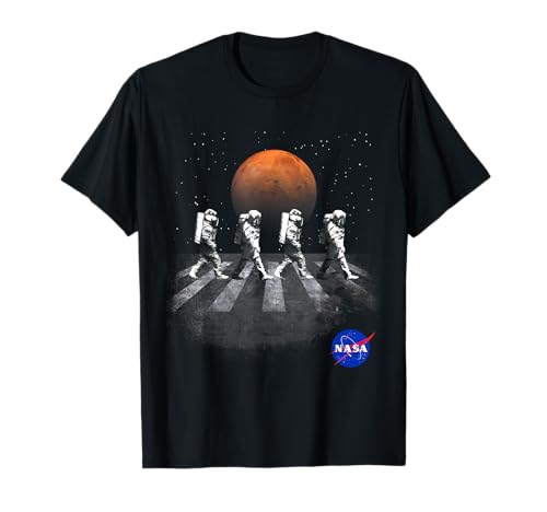 NASA T-Shirt Walking Astronauts in Space Mars T-Shirt