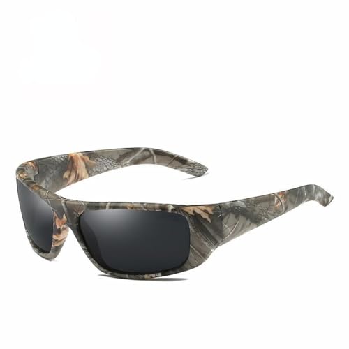 Lunettes de soleil polarisées pour homme avec protection UV400 et monture noire