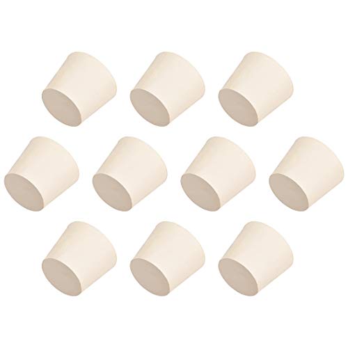 Bouchon en caoutchouc solide de laboratoire uxcell taille 7 pour fermeture étanche, x10