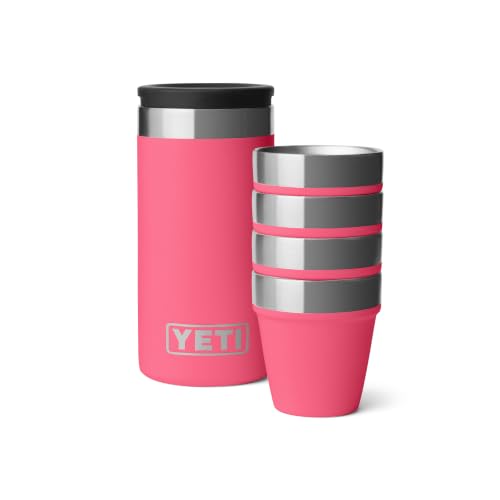 YETI Shot Glasses with Carrying Case, Set of 4, Tropical Pink - image 1