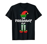 Photo Gallery the pregnant elf family matching group idea christmas funny maglietta Photo Gallery the pregnant elf family matching group idea christmas funny maglietta