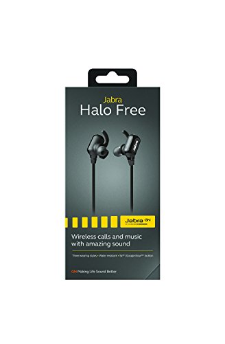 Jabra Halo Free Wireless Bluetooth Stereo Earbuds (Retail Packaging), Black #TOP4