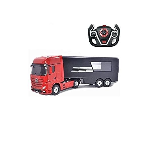 ZHRENXN Fjärrkontroll Bil Interaktiv Kombinationssats Kontrollerade Fordon Fordon För Pojkar Flickor Vuxna Sport Racing Hobby Leksak Bil Modell Behållare Lastbil Släp Leksaksbil