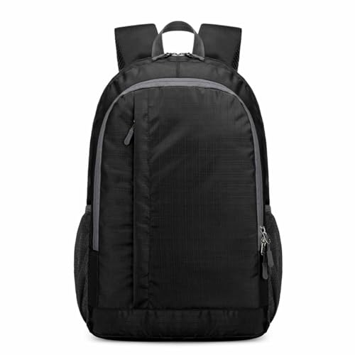 Genérico Mochila deportiva para exteriores y ligera para viajes de ocio (Black One Size)