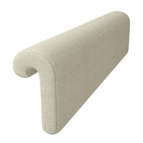 Image of Bed Hanging Headboard Pillow, Ergonomic Reading Backrest Cushion with Removable Washable Cover, Modern Bedside Support Pillow for Reading, Sitting & TV, Khaki