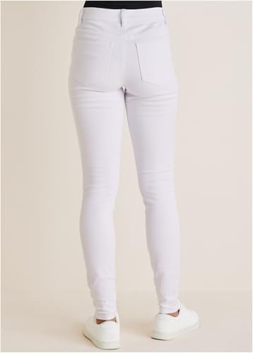 VENUS Womens Giselle Skinny Jeans - 4, White3
