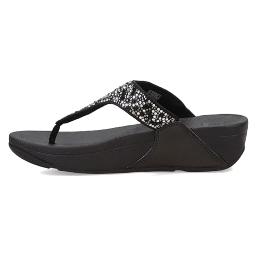 Image of FitFlop Women's LULU Crystal Embellished Toe-Post Sandals