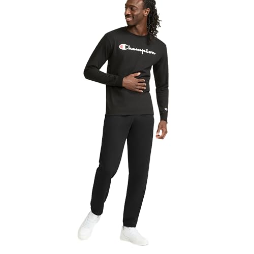Image of Champion Men's Long Sleeve T-shirt, Classic T-shirt for Men (Reg. Or Big & Tall)