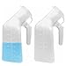 YUMSUM Thick Firm Male Urinal Urine Bottle with Lid 32oz./1000mL (White)pack of 2,