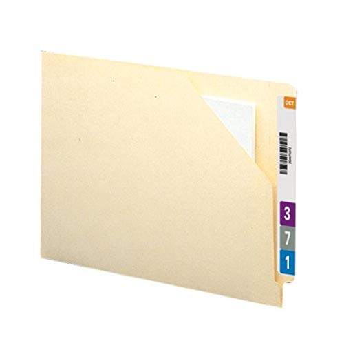 Smead End Tab File Jacket with Antimicrobial Product Protection, Reinforced Straight-Cut Tab, Flat-No Expansion, Letter…