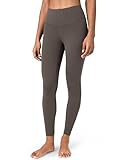 Colorfulkoala Women's Dreamlux High Waisted Workout Leggings 25" Inseam 7/8 Length Yoga Pants (M, Major Brown)
