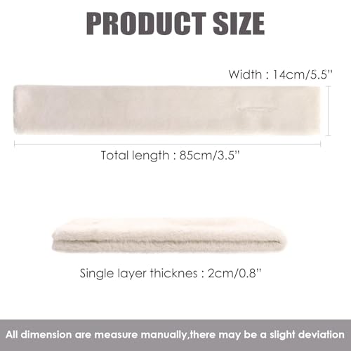 Womens Fur Collar Scarf, Faux Fur Scarves for Women, Neck Shrug for Spring Fall Winter Super Soft Cozy (Beige)2