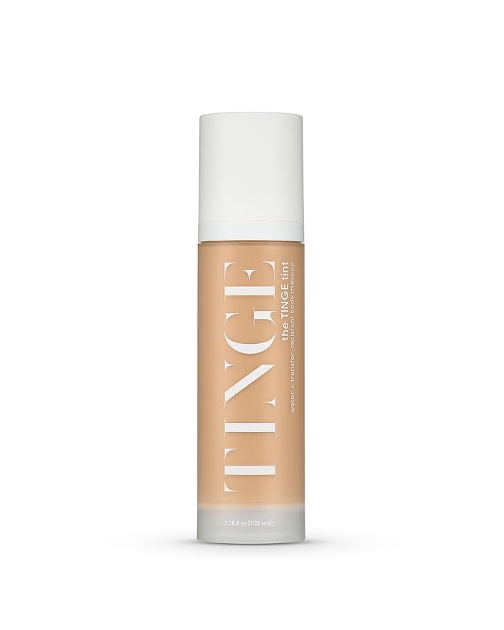 Tinge Body Makeup, Tan Warm, Water & Transfer Resistant, 3.38 Fl Oz