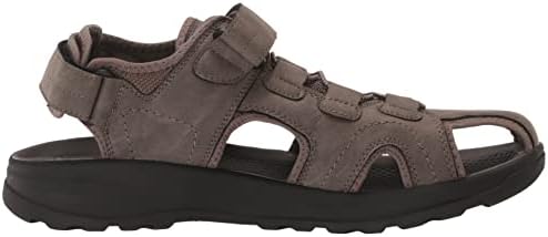 Nunn Bush Men's Huck Sport Closed Toe Fisherman Sandal for Walking, Beach and Outdoor, Charcoal, 9 Wide | Image 5