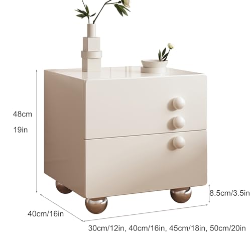 Table de chevet moderne pour petit espace et studio d'étudiant rose