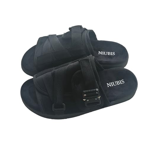 SywzX&xfybz Men's Casual Canvas Slippers Summer Outdoor Couples Beach Flip Flops Men Shoes