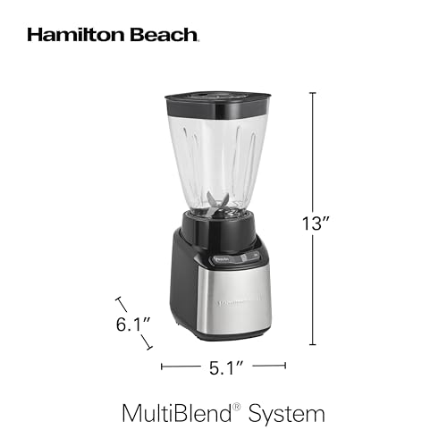 Hamilton Beach MultiBlend Blender for Smoothies with BPA Free 32 oz. Jar - image 8
