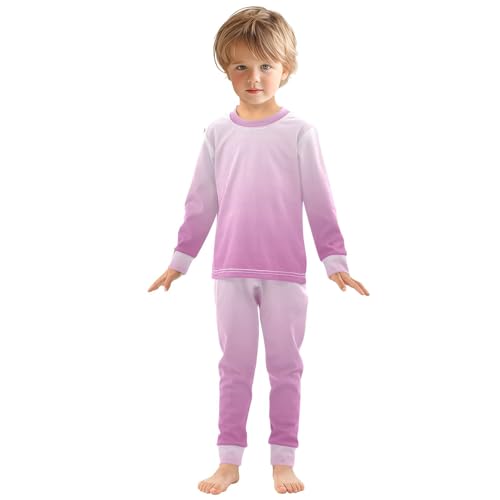 Gradient Deep Blue Purple Long Sleeve Pajamas Set Sleepwear Jammies 2pcs Set Pjs Gradient Deep Blue Purple
