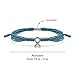 HARACRAFT Bracelet For A Cause, Awareness Puzzle Ribbon Bangle, Ribbon Wristband for Protection Surfer String Bracelet for Men, Women, Kid (Teal Awareness)