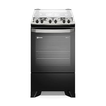 Fogão Electrolux 4 Bocas Experience com VaporBake Preto FE4TP