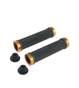 FASTPED Pair Cycling Lock-on Anti-Slip Bicycle Handlebar Handle Grips for MTB BMX Black
