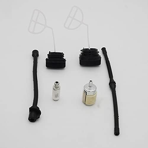 Oil Fuel Cap Oil Fuel Filter Oil Fuel Pipe Kit For 4500 5200 5800 45cc 52cc 58cc Chainsaw Gas Saws Replacement replacement parts