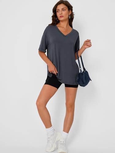 Trendy Queen Women's V Neck Short Sleeve T-Shirts