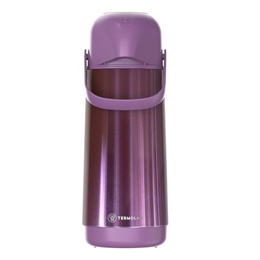 GARRAFA TÉRMICA LÚMINA 1L INOX LILÁS