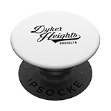 Dyker Heights Brooklyn Script Convient aux Hommes et aux Femmes. PopSockets PopGrip Adhésif