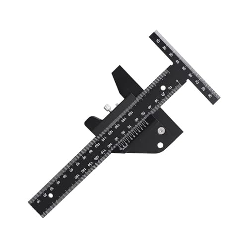 CCKUYT Depth Gauge Aluminum Alloy Marking Gauge T-Ruler Gauge Measuring Tool