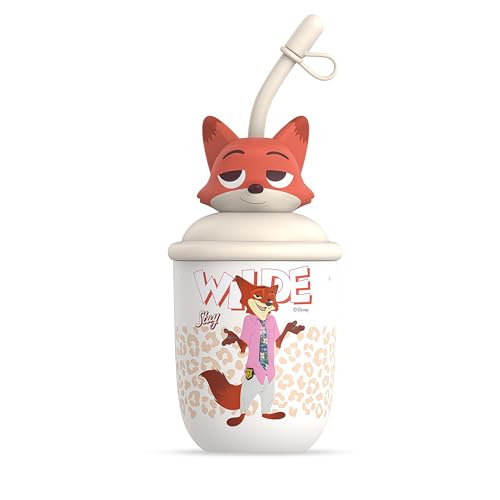 MINISO Disney Zootopia Judynick Insulated Mug 380ML Holiday Theme Beverage Cup Suitable for Everyday Use and Holiday Gifts (Nick)