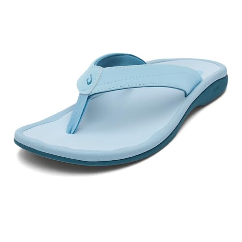 Image of OLUKAI Ohana Women's Sandals, Water Resistant Flip Flops with Arch Support, Lightweight Comfort for Beach & Travel, Enhanced Traction for Wet Surfaces