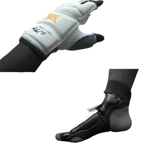 MOOTO Korea Taekwondo Protector One Set MTX S2 Hand + Foot Protector Gear Equipment (L(Hand+Foot))