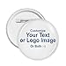 Custom Button Pins Personalize Your Own Name Logo Photo Pins Round Badges 1 PCS Medium