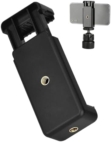 Accessoires PC portable et téléphone 41 Support Telephone Trepied, Adaptateur Trépied Smartphone, Monopied Universel Adaptateur Portable Extensible Trepiéd Telephone Portable pour Monopode et Selfie Stick, Pince réglable